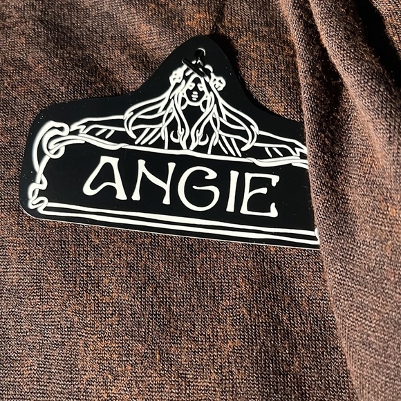 ANGIE WOMENS BLOUSE SIZE LARGE NEW COPPER COLOR - Picture 3 of 3